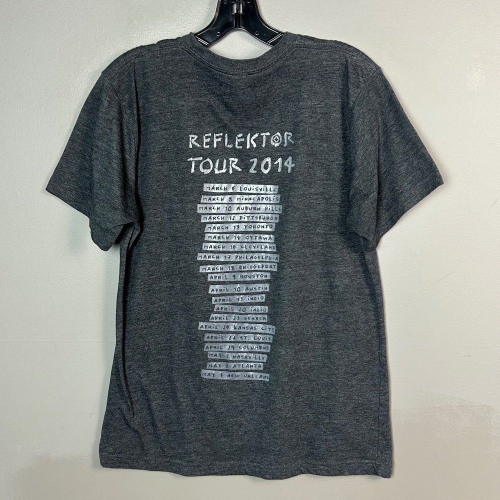Vintage Y2K Band Arcade Fire Reflektor Tour 2014 Indie Rock Band Medium USA Tee - Picture 2 of 5